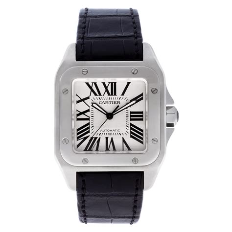 cartier mens watches santos|Cartier Santos square watch.